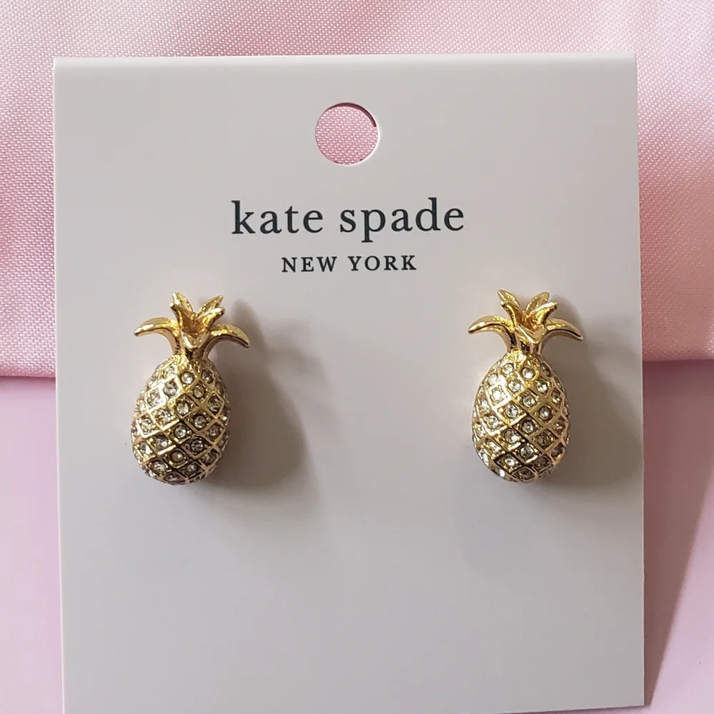 Kate spade pineapple 🍍 earrings - Picture 2 of 3